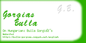 gorgias bulla business card